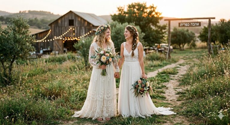 מאפיינים עיצובים של שמלות כלה בסגנון כפרי